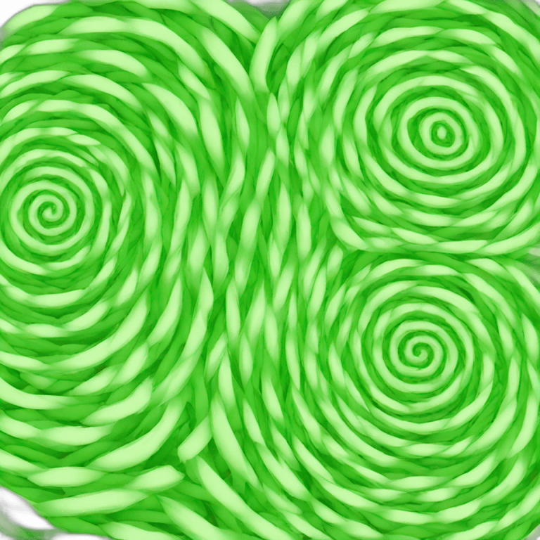 green spirals emoji