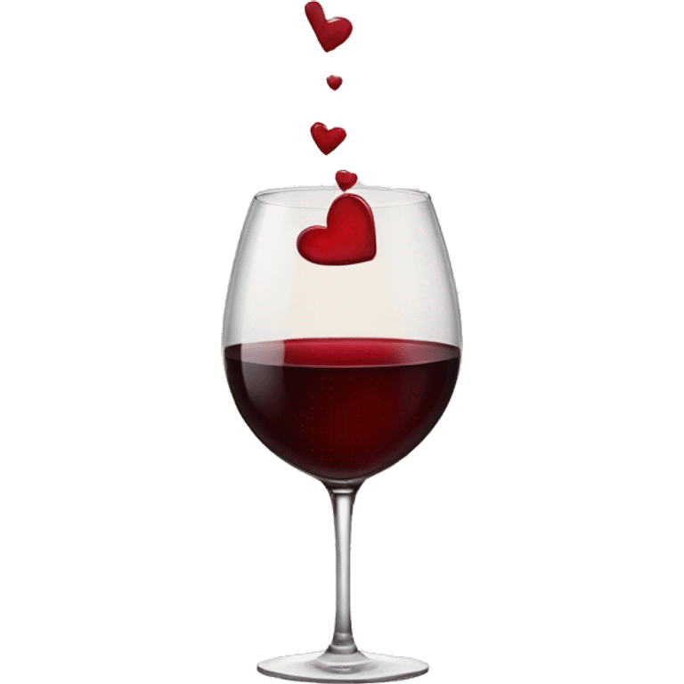 Red wine heart emoji