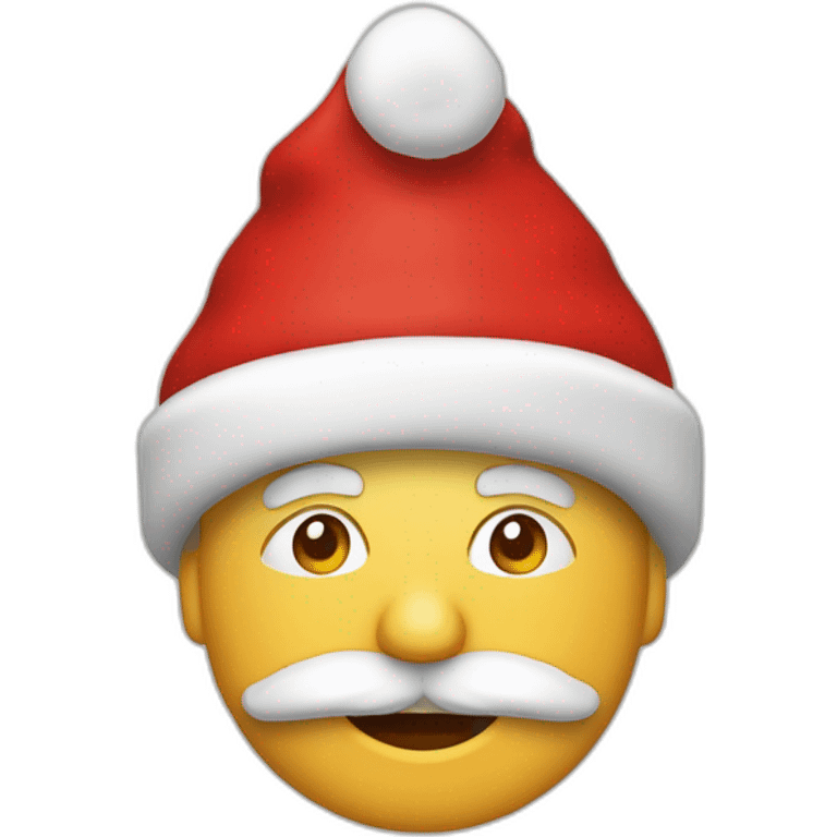 Père-noël dans une cheminée  emoji