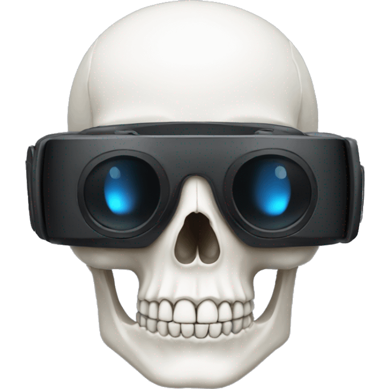 skull with VR headset emoji