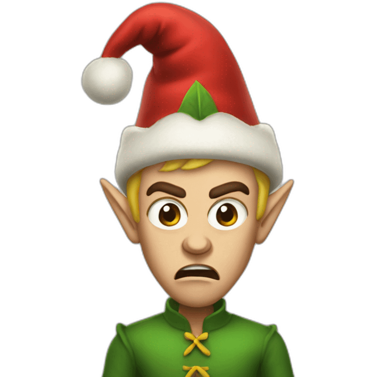 angry elf emoji