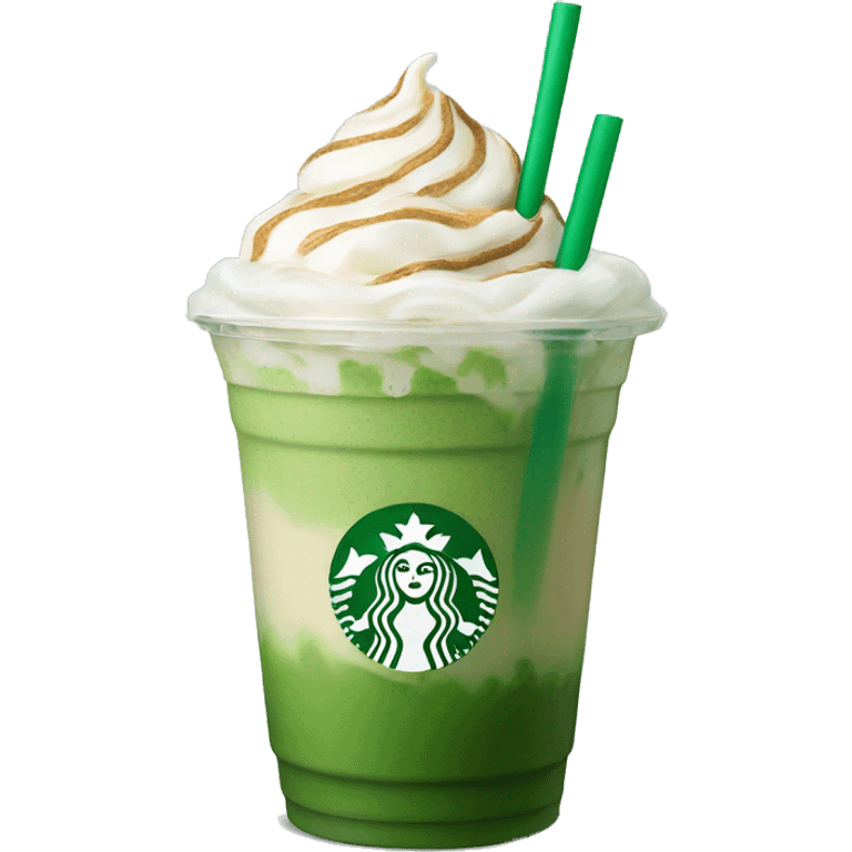 Starbucks iced matcha latte emoji