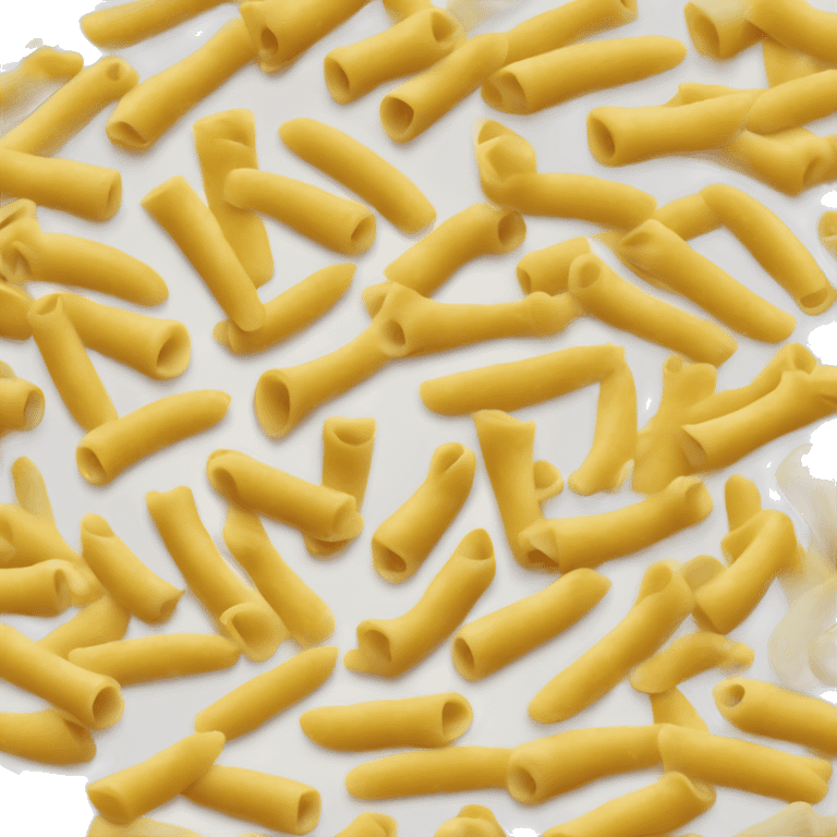 a singular piece of macaroni pasta emoji