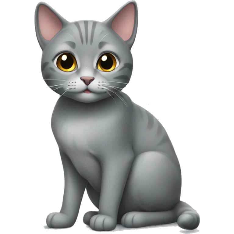 Gray cat  emoji