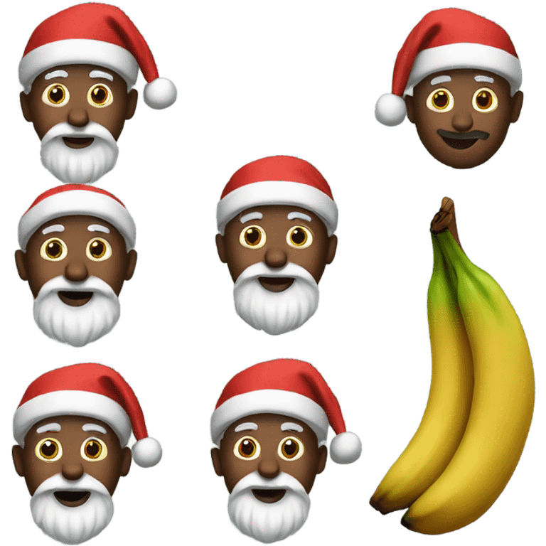 Plantain dressed as Santa Claus emoji