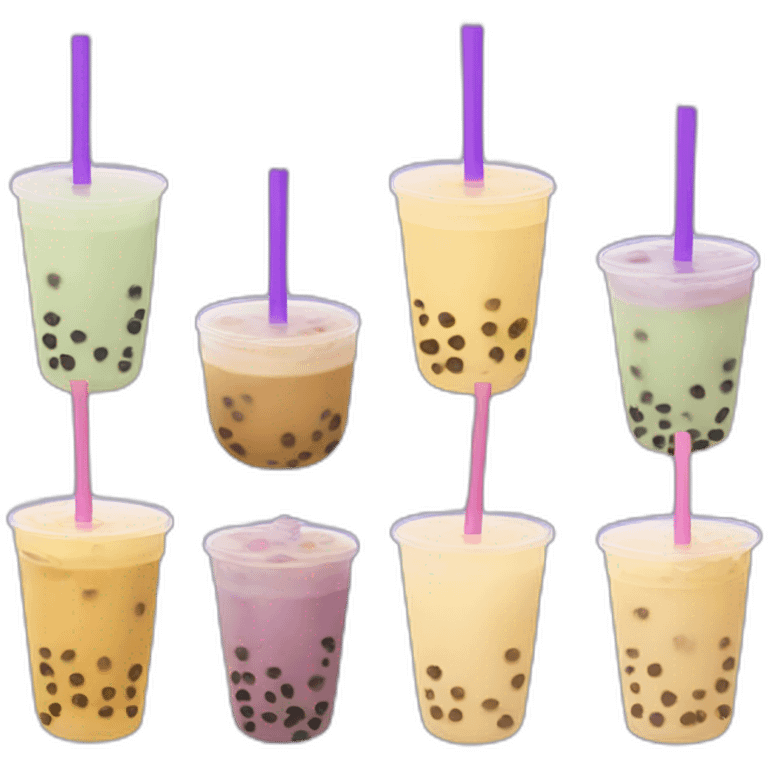 Taro-bubble tea emoji