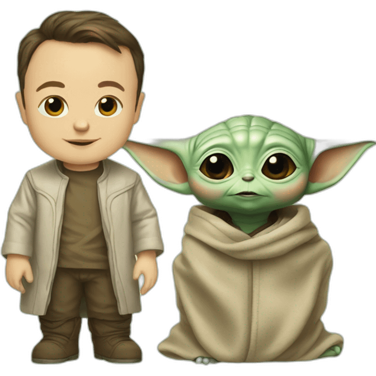 Baby yoda et elon musk emoji