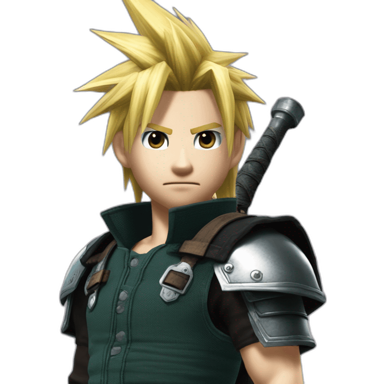 Final fantasy 7 remake cloud strife emoji