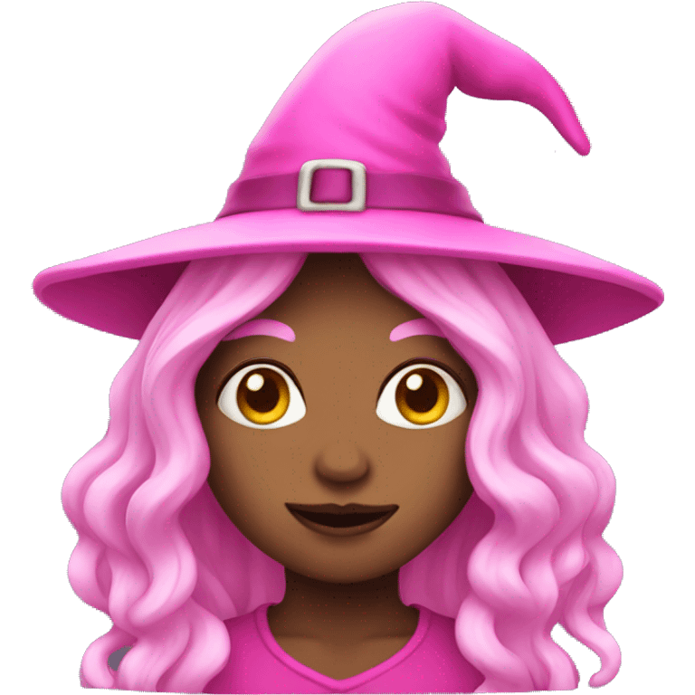 Pink witch emoji