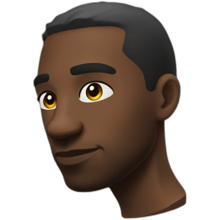 Black man that plays Fortnite all day and stinks emoji