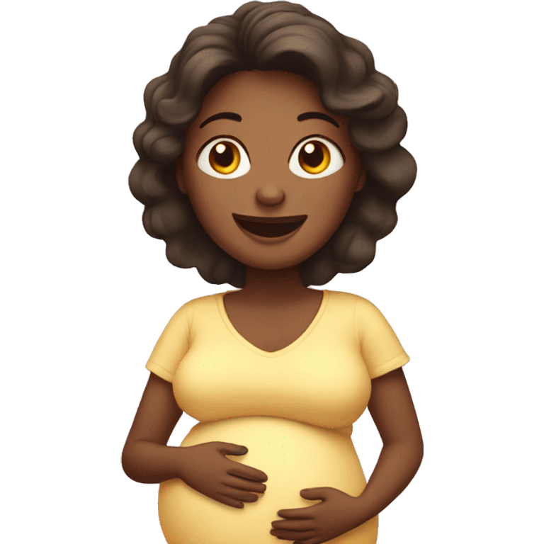 Happy Pregnant woman  emoji