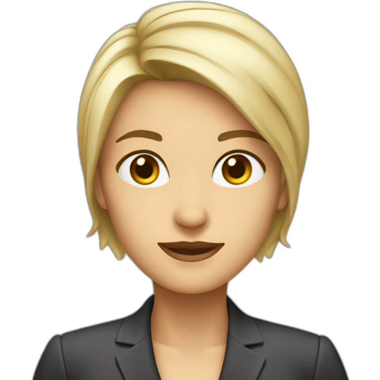 Female cut business dress emoji