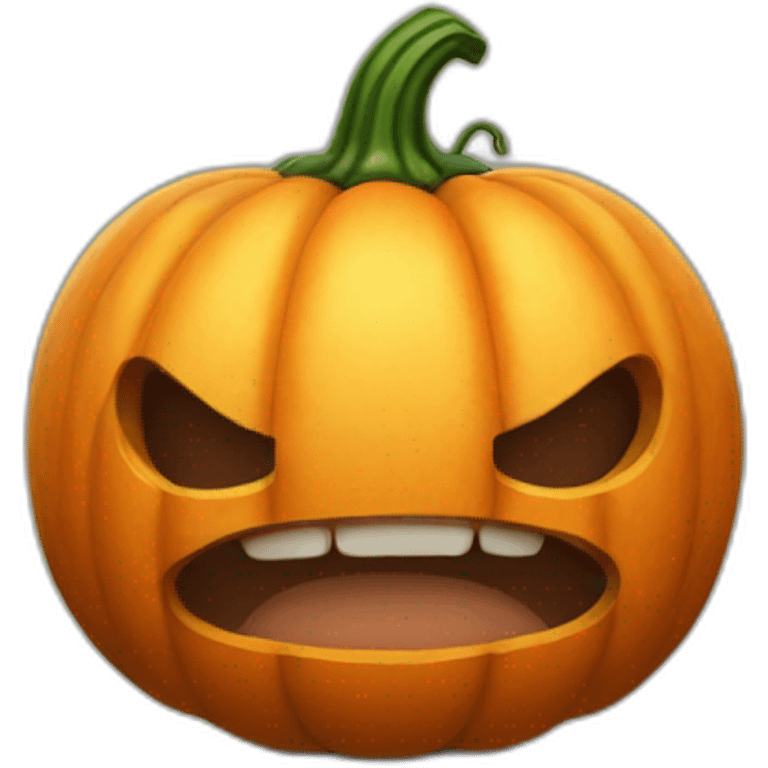 pumpkin with muscles emoji