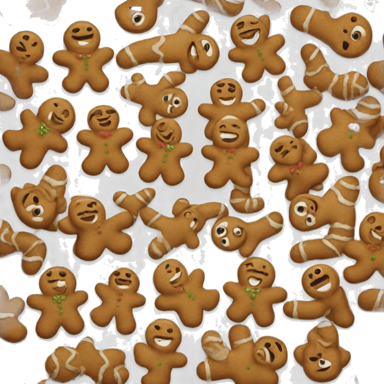 gingerbread man emoji