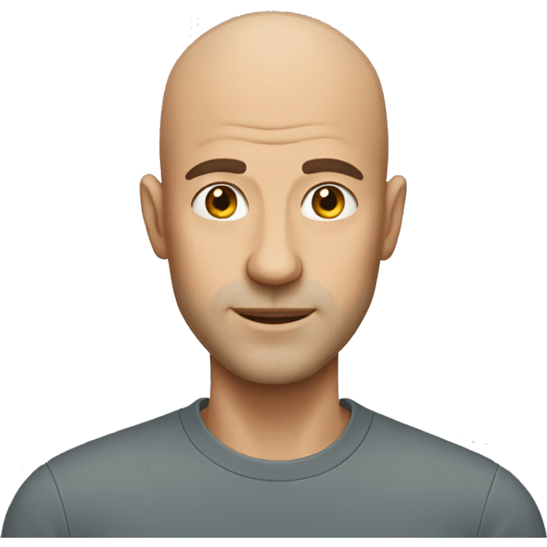 Man that is bald emoji