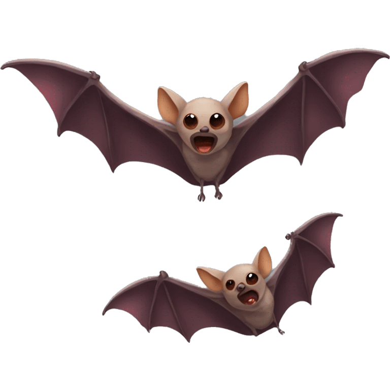 red fig-eating bat emoji