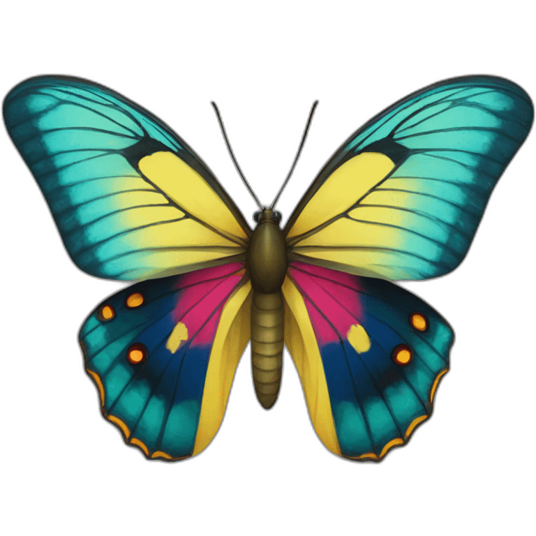 Mariposa de color de Venezuela emoji