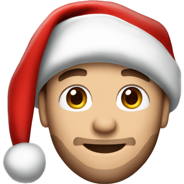 Liam Payne wearing santa hat emoji