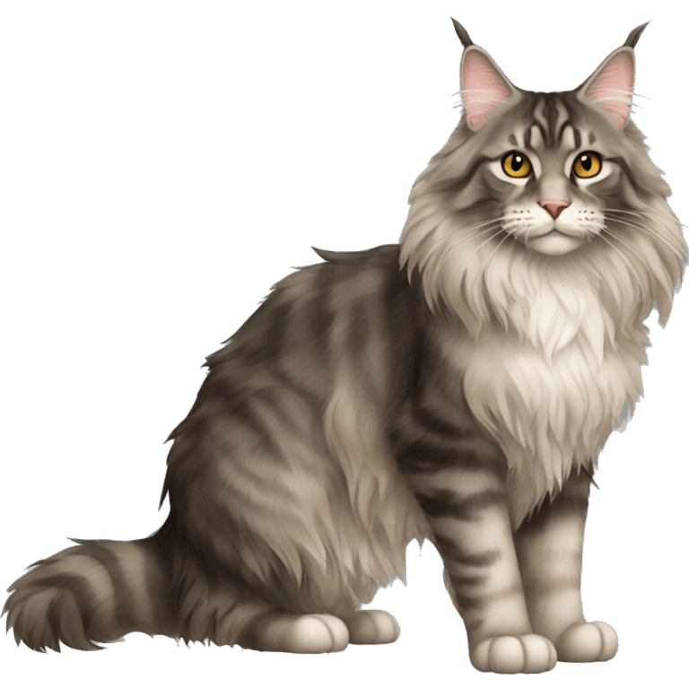 Maine Coon Cat Full Body emoji