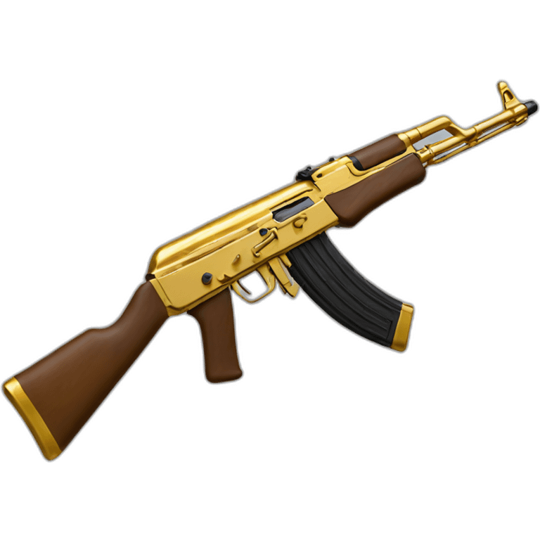 Gold AK-47 emoji