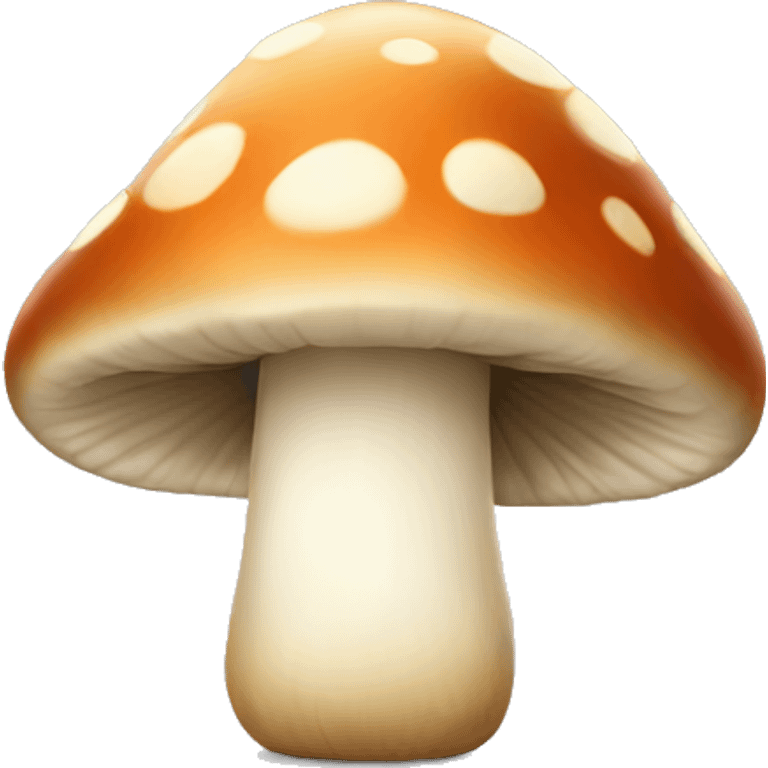 A mushroom with a big smile emoji