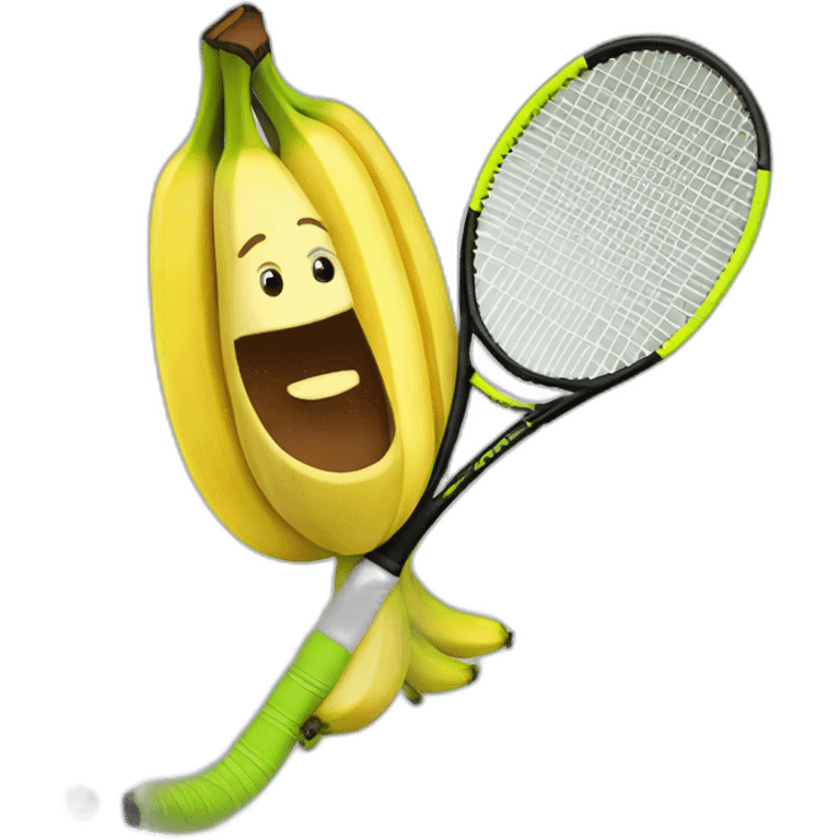 Banana won a tennis tournament emoji