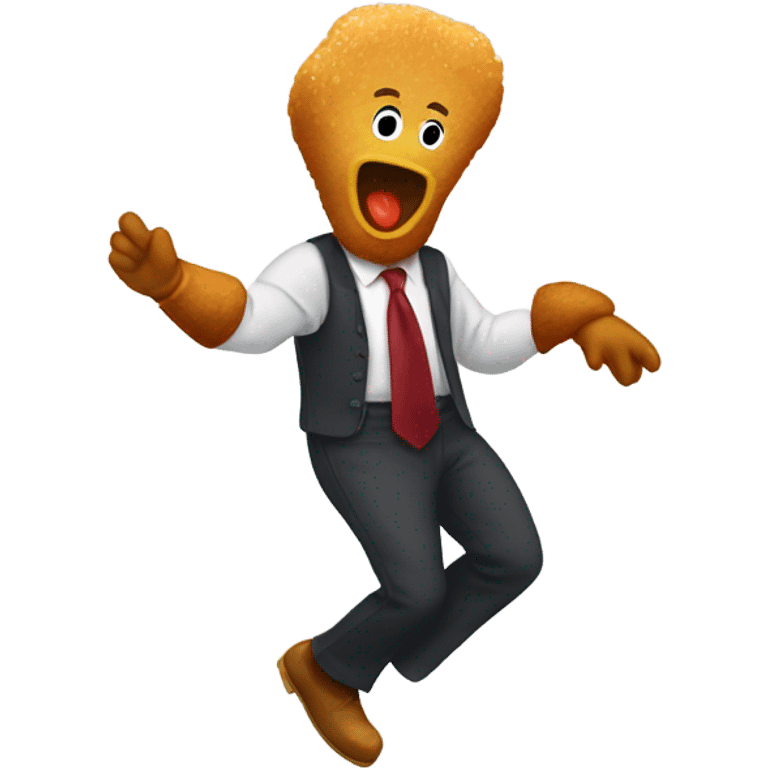 Chicken nugget dancing emoji