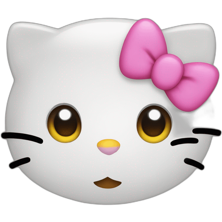 Hello kitty face emoji