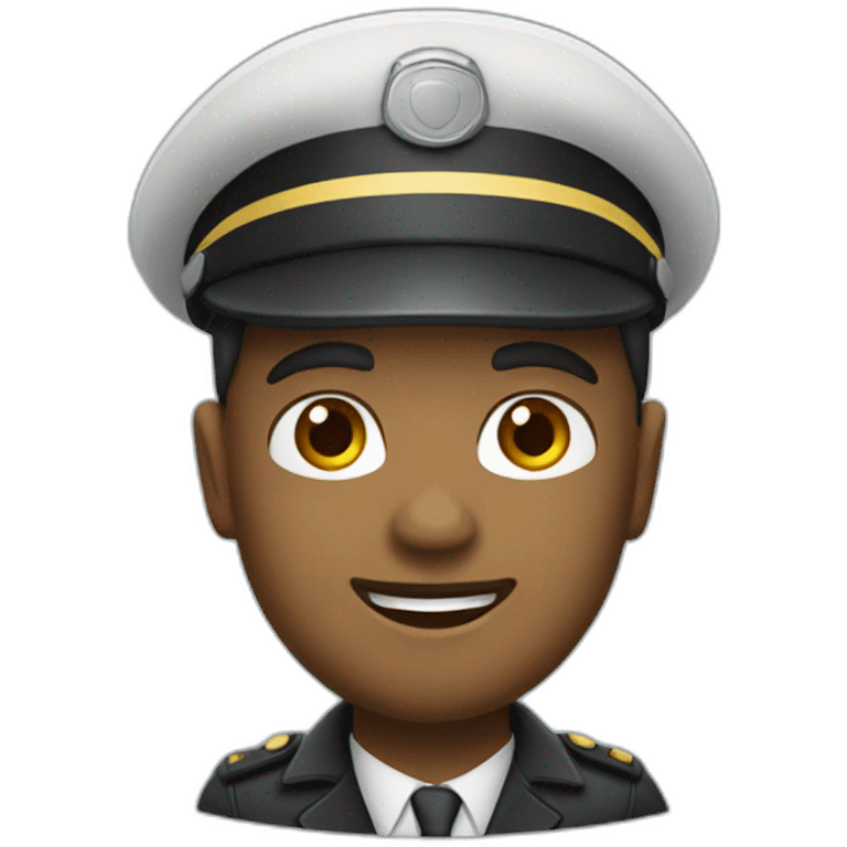 white train conductor emoji