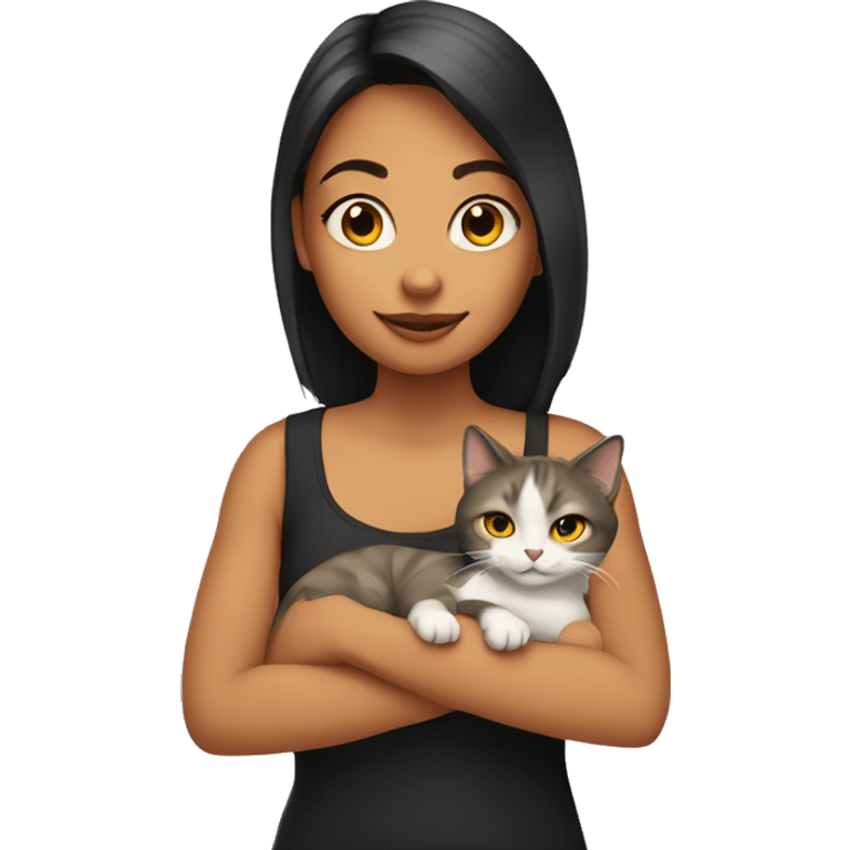 1girl with a cat emoji