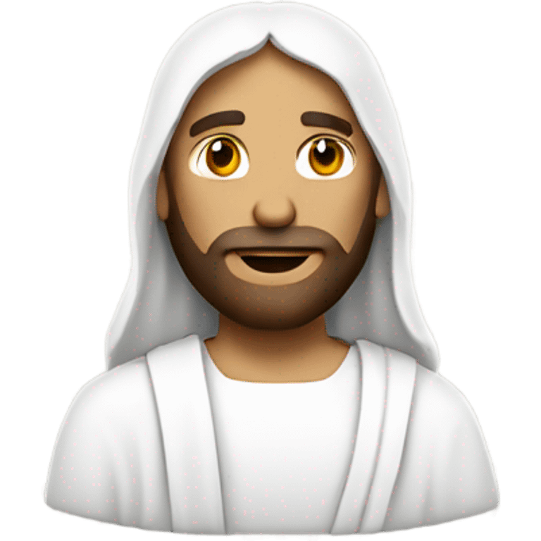 Jesus Christ in white for Christmas  emoji