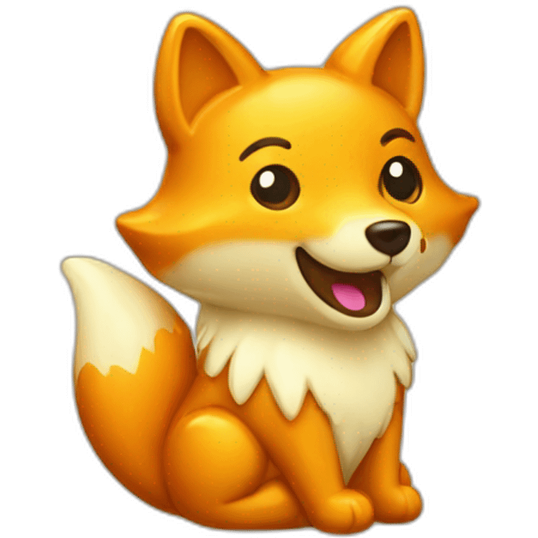 gummy fox gold emoji