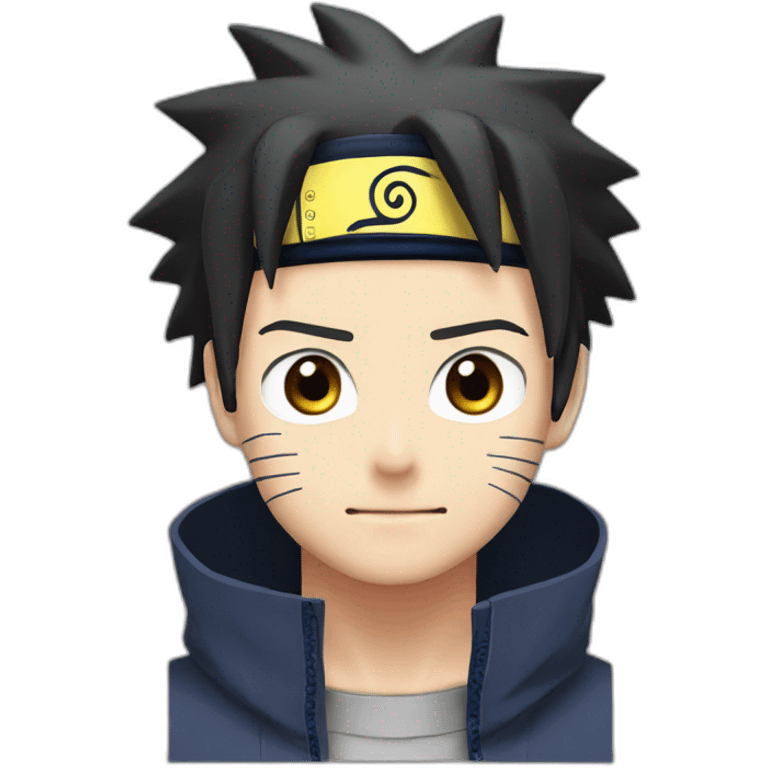 Naruto with face sasuke emoji