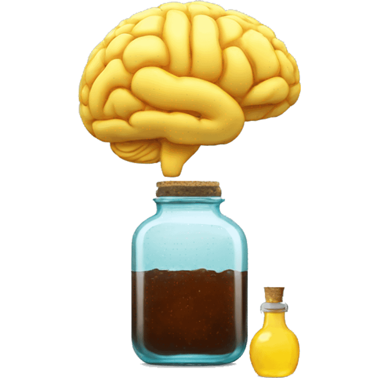 brain in bottle  emoji