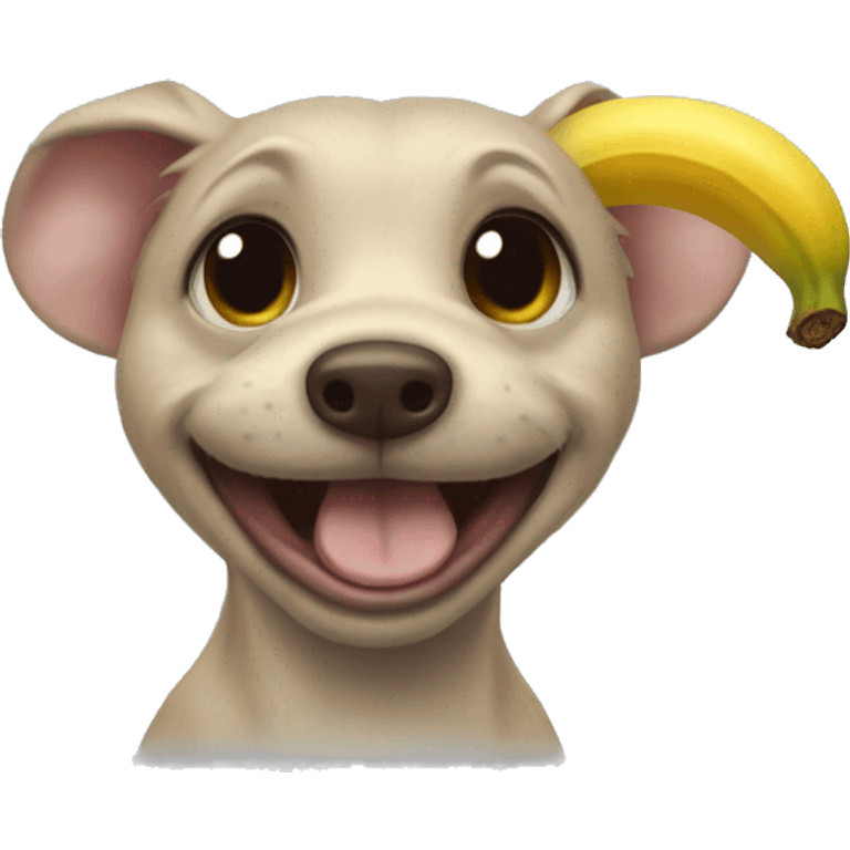 banana dookie rat dog emoji