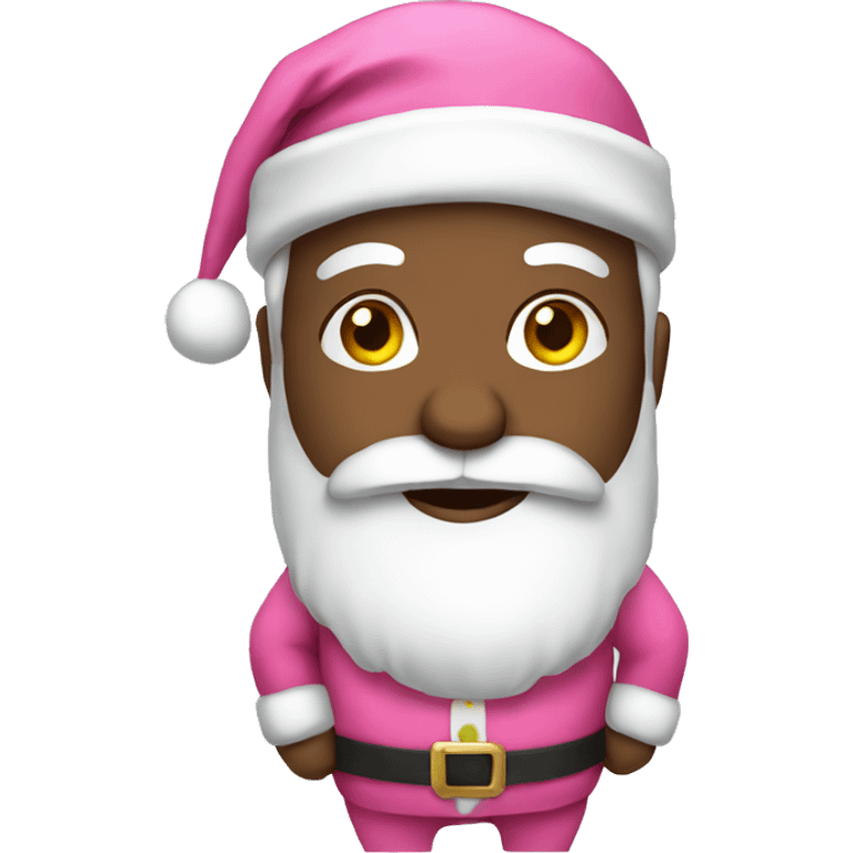 Santa with pink clothes emoji