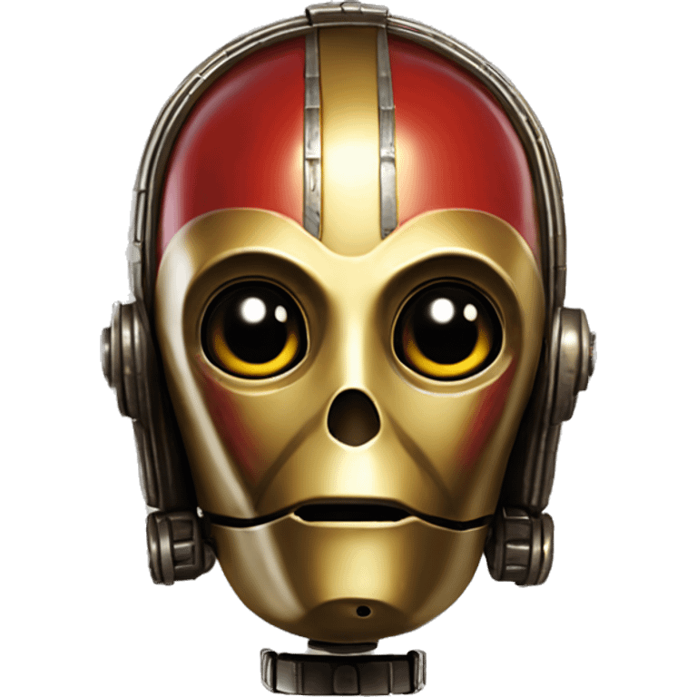 Evil C-3PO red emoji