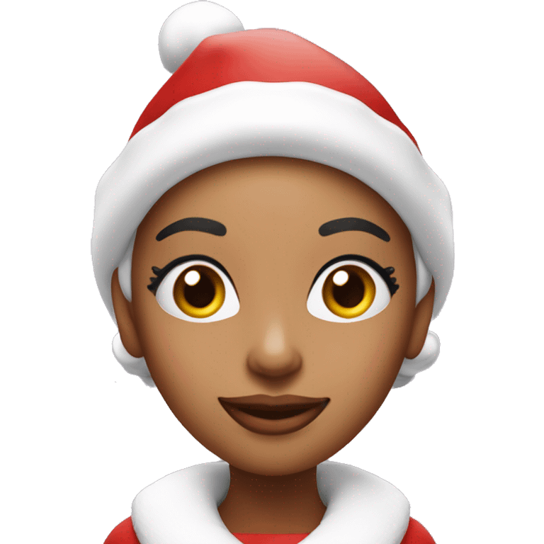 Mrs clause with eos Christmas scent lotion  emoji