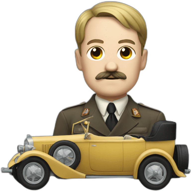 Hitler drive a car emoji