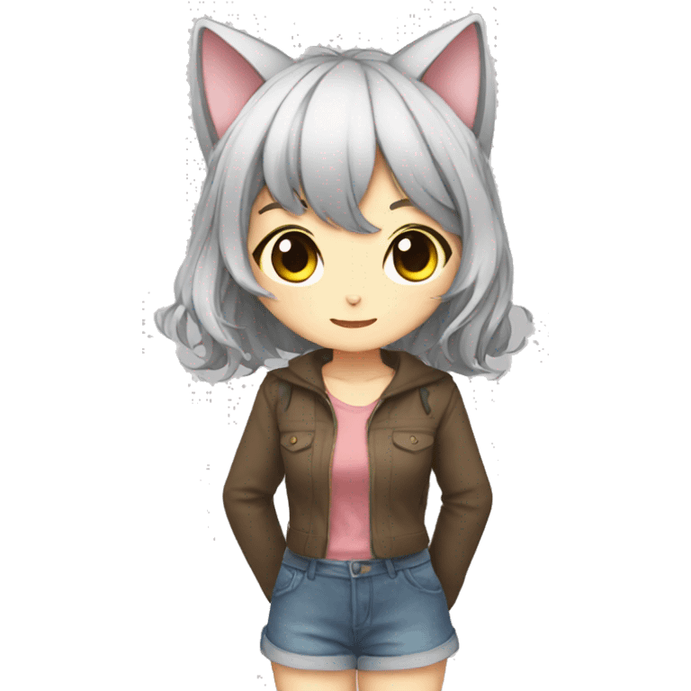 anime cat girl emoji