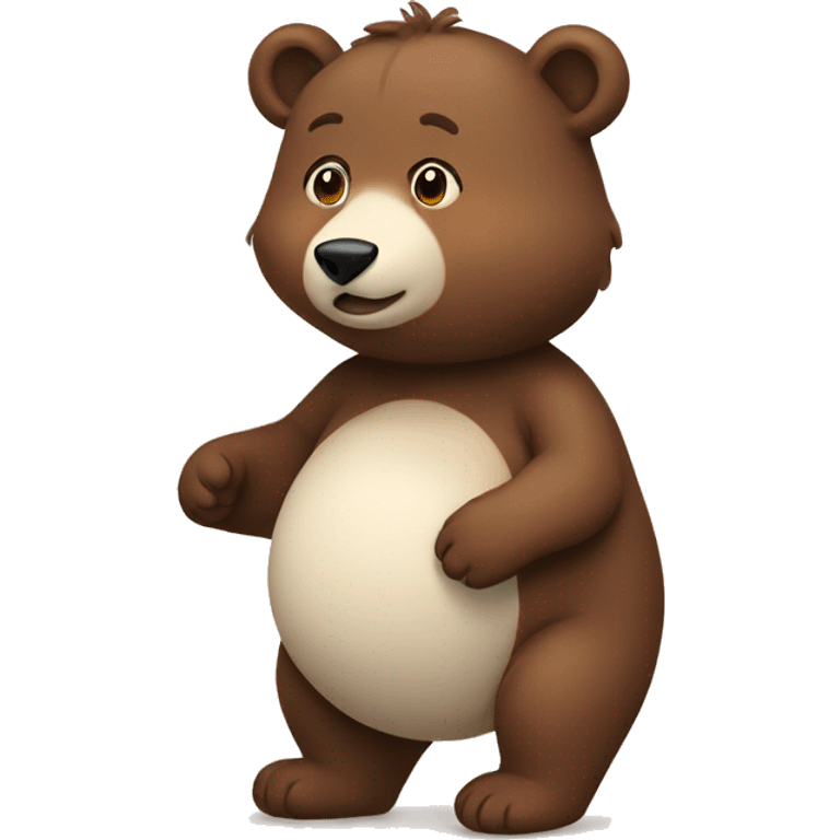 pregnant bear emoji