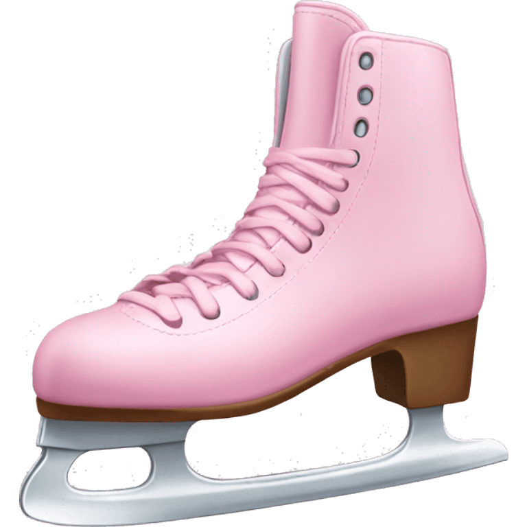 pastel pink ice skates emoji