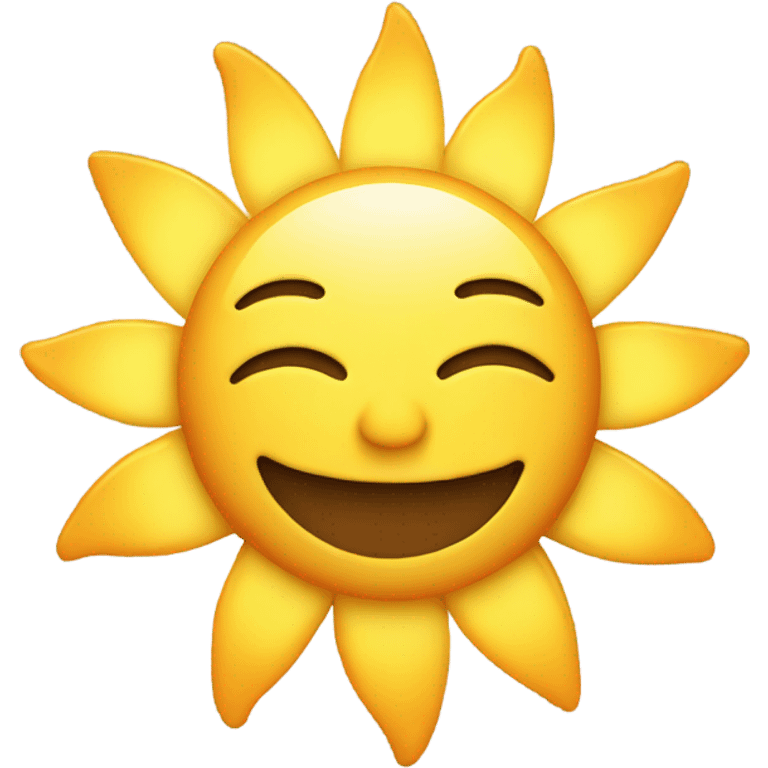 Smiling sun emoji