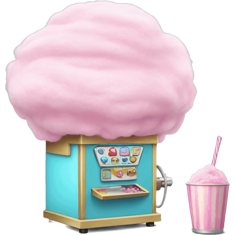 Cotton candy machine emoji