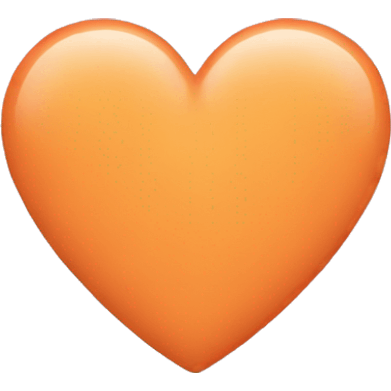 Pastel orange love heart  emoji