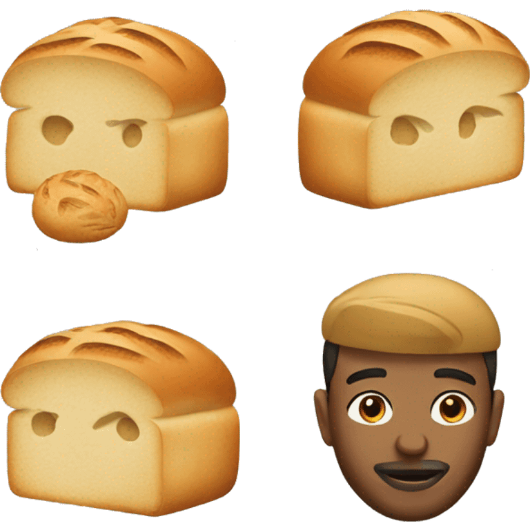 fashionable bread emoji