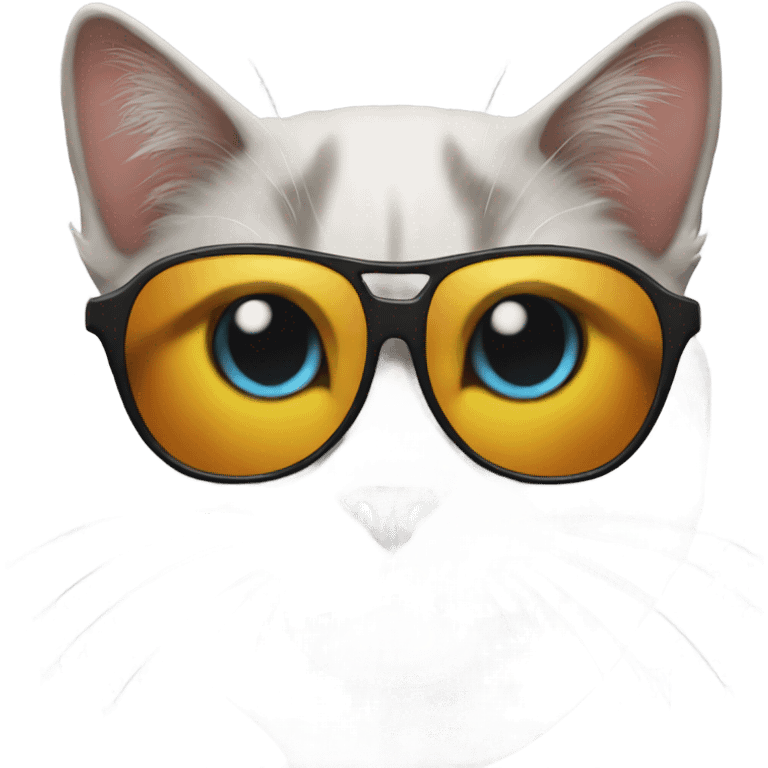 Cat with sunglasses emoji