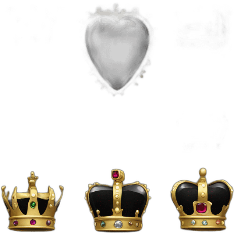 crown black gems emoji