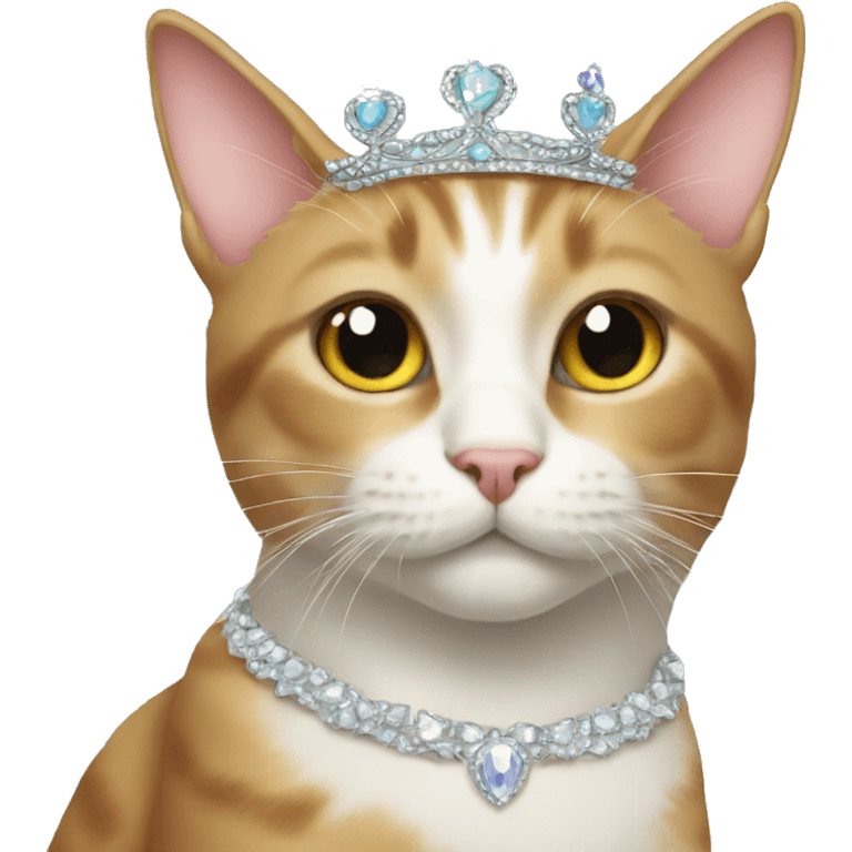 Cat with tiara emoji