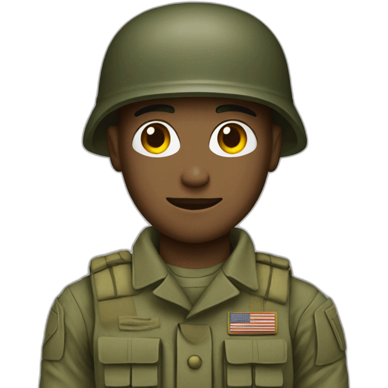 Military soldier emoji